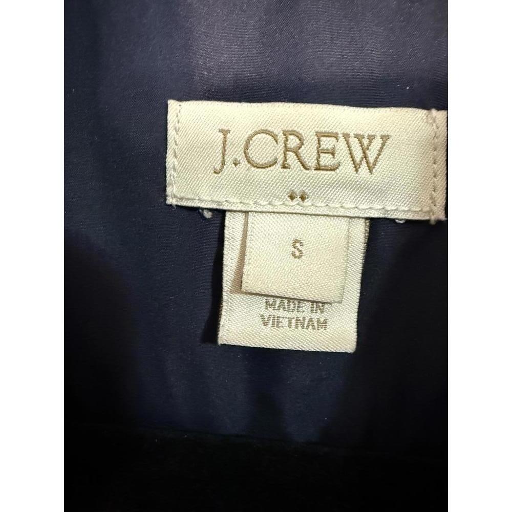 ****J.Crew Quilted Puffer Down Vest Women's Sz S Navy Blue Lightweight - Picture 4 of 4